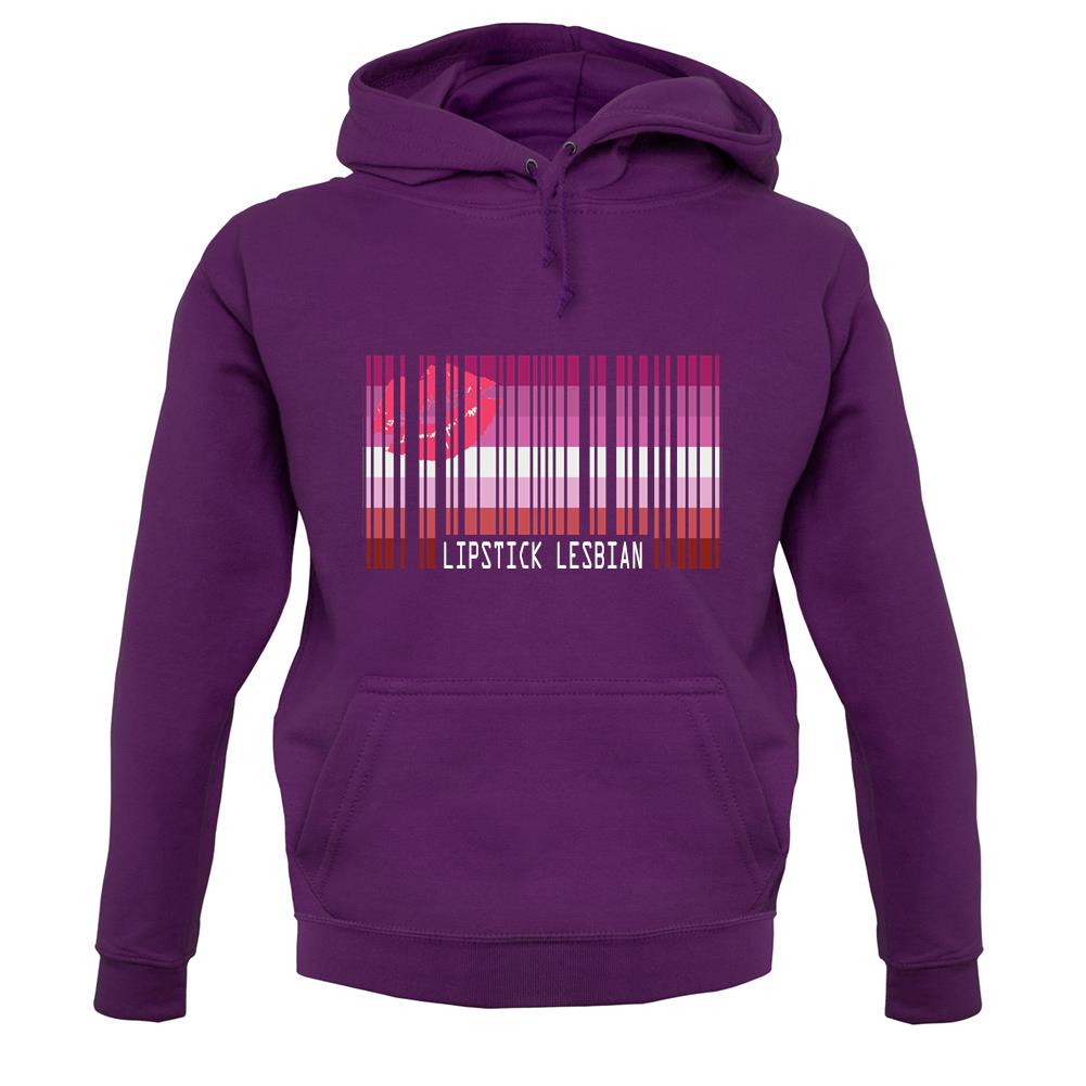 Lgbt Barcode Flags Lipstick Lesbian unisex hoodie Lgbt Barcode Flags Lipstick Lesbian unisex hoodie
