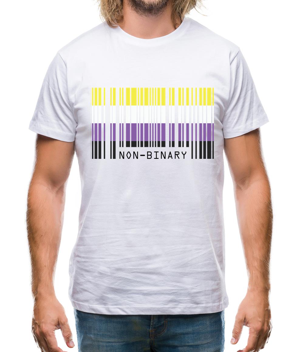 Lgbt Barcode Flags Nonbinary Mens T-Shirt Lgbt Barcode Flags Nonbinary Mens T-Shirt