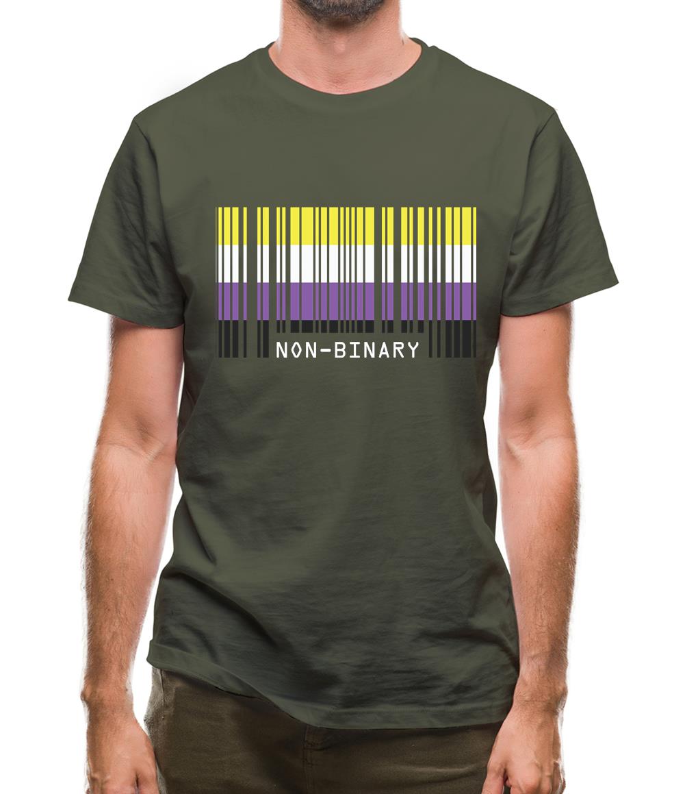 Lgbt Barcode Flags Nonbinary Mens T-Shirt Lgbt Barcode Flags Nonbinary Mens T-Shirt