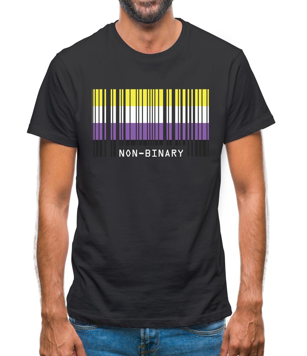 Lgbt Barcode Flags Nonbinary Mens T-Shirt Lgbt Barcode Flags Nonbinary Mens T-Shirt
