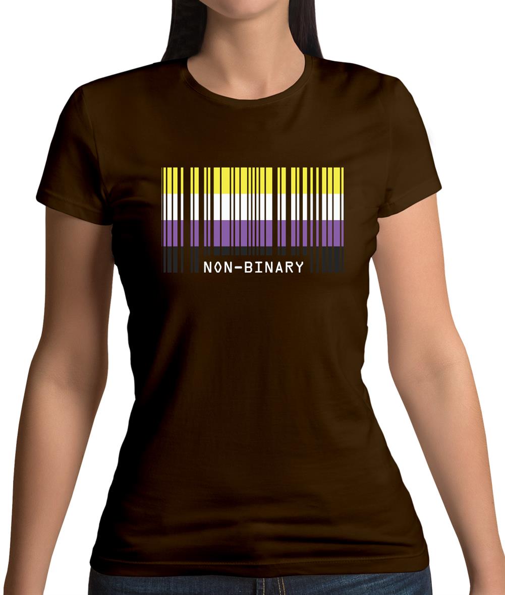 Lgbt Barcode Flags Nonbinary Womens T-Shirt Lgbt Barcode Flags Nonbinary Womens T-Shirt