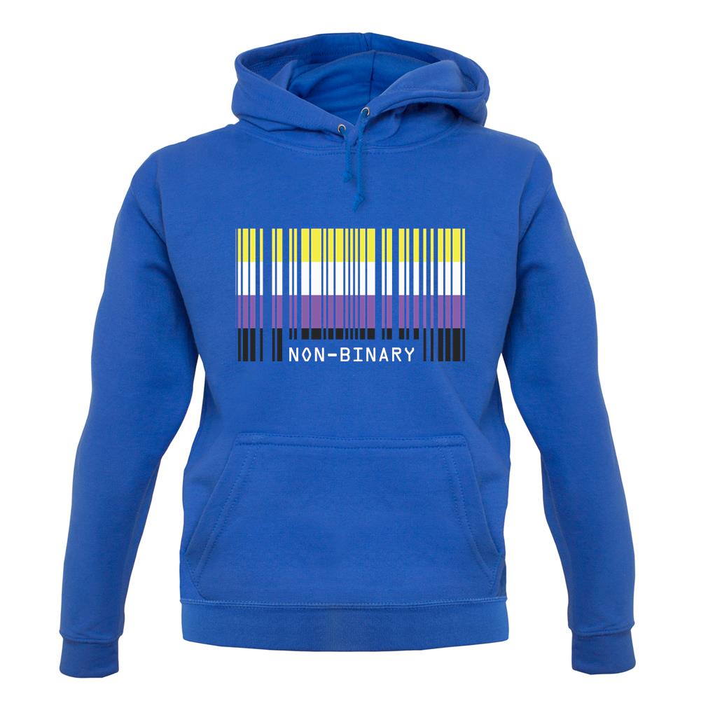 Lgbt Barcode Flags Nonbinary unisex hoodie Lgbt Barcode Flags Nonbinary unisex hoodie