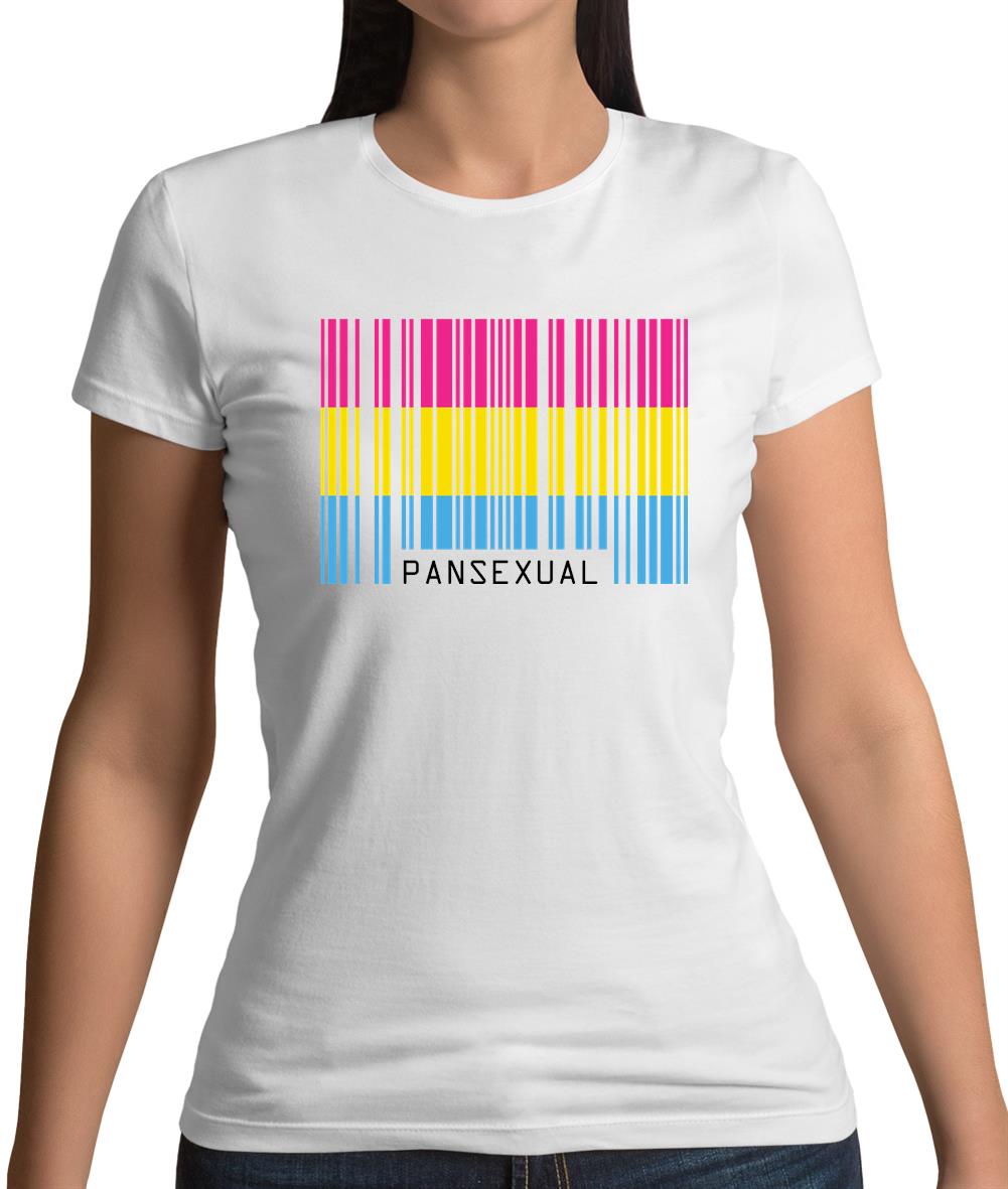 Lgbt Barcode Flags Pan Sexual Womens T-Shirt Lgbt Barcode Flags Pan Sexual Womens T-Shirt