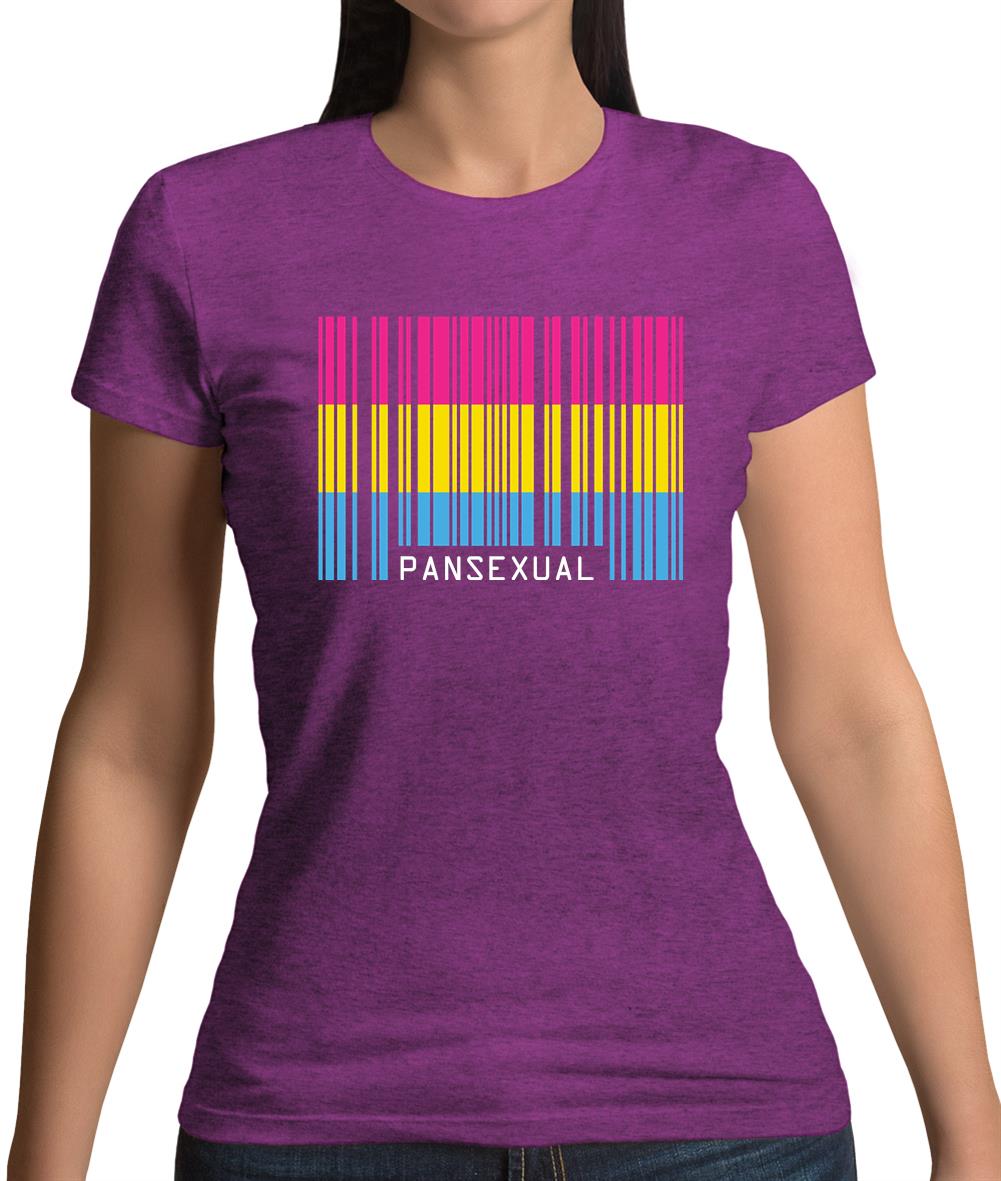Lgbt Barcode Flags Pan Sexual Womens T-Shirt Lgbt Barcode Flags Pan Sexual Womens T-Shirt