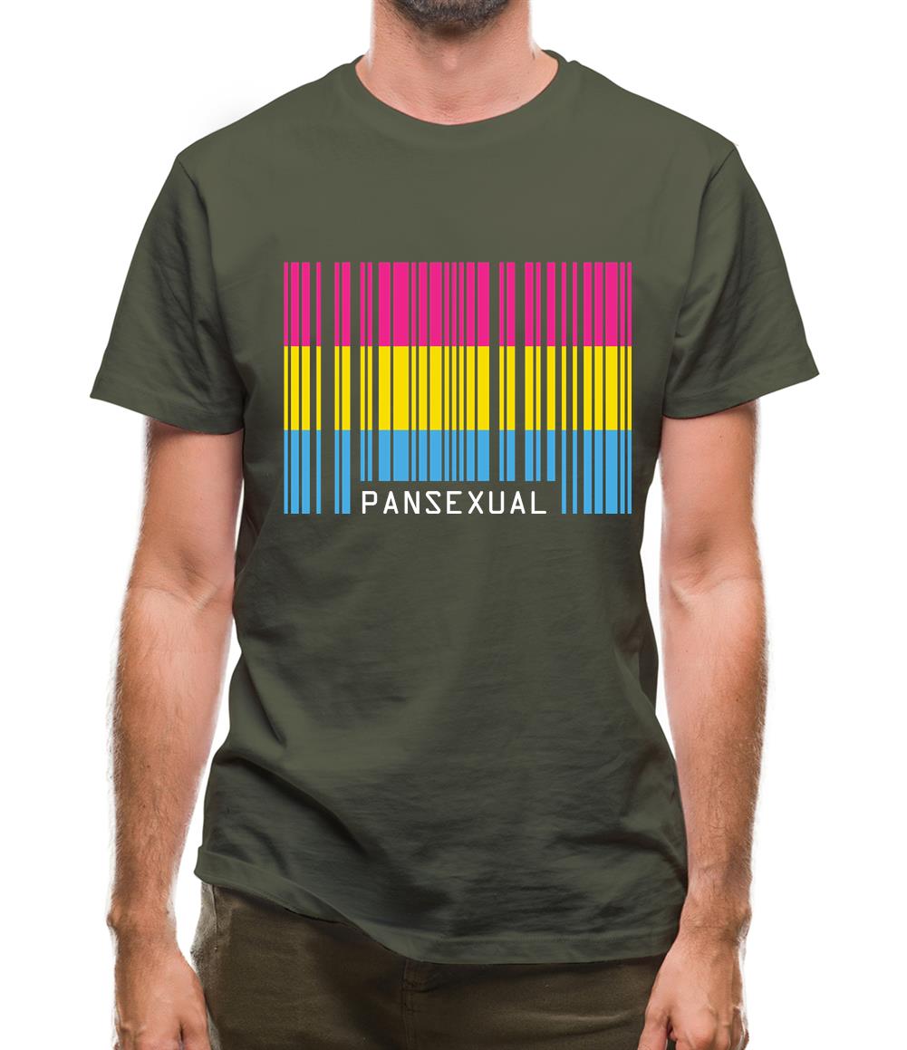 Lgbt Barcode Flags Pan Sexual Mens T-Shirt Lgbt Barcode Flags Pan Sexual Mens T-Shirt