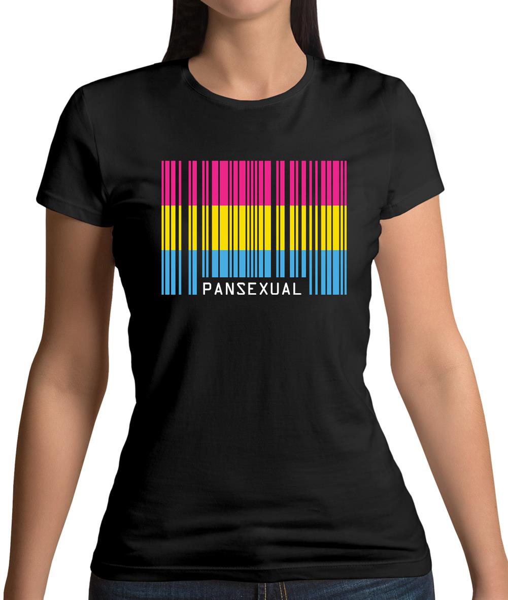 Lgbt Barcode Flags Pan Sexual Womens T-Shirt Lgbt Barcode Flags Pan Sexual Womens T-Shirt