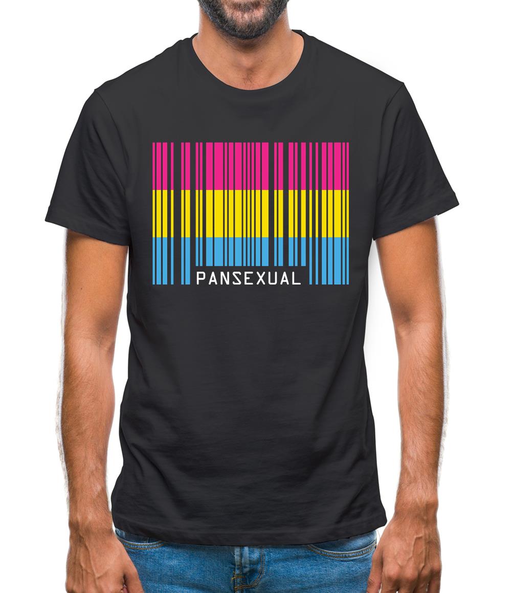 Lgbt Barcode Flags Pan Sexual Mens T-Shirt Lgbt Barcode Flags Pan Sexual Mens T-Shirt