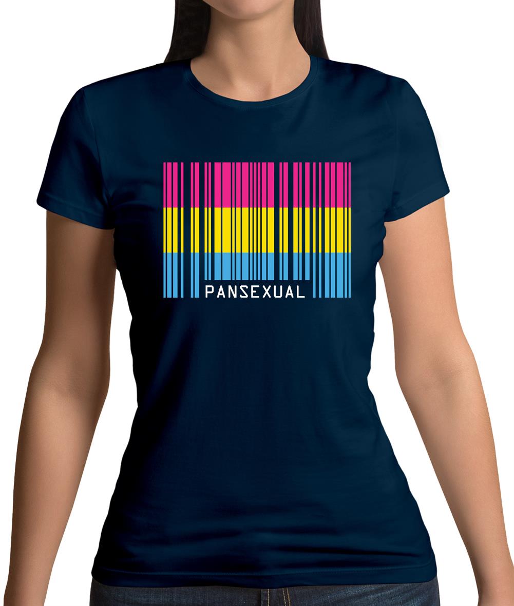 Lgbt Barcode Flags Pan Sexual Womens T-Shirt Lgbt Barcode Flags Pan Sexual Womens T-Shirt