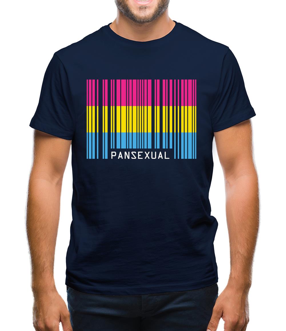 Lgbt Barcode Flags Pan Sexual Mens T-Shirt Lgbt Barcode Flags Pan Sexual Mens T-Shirt