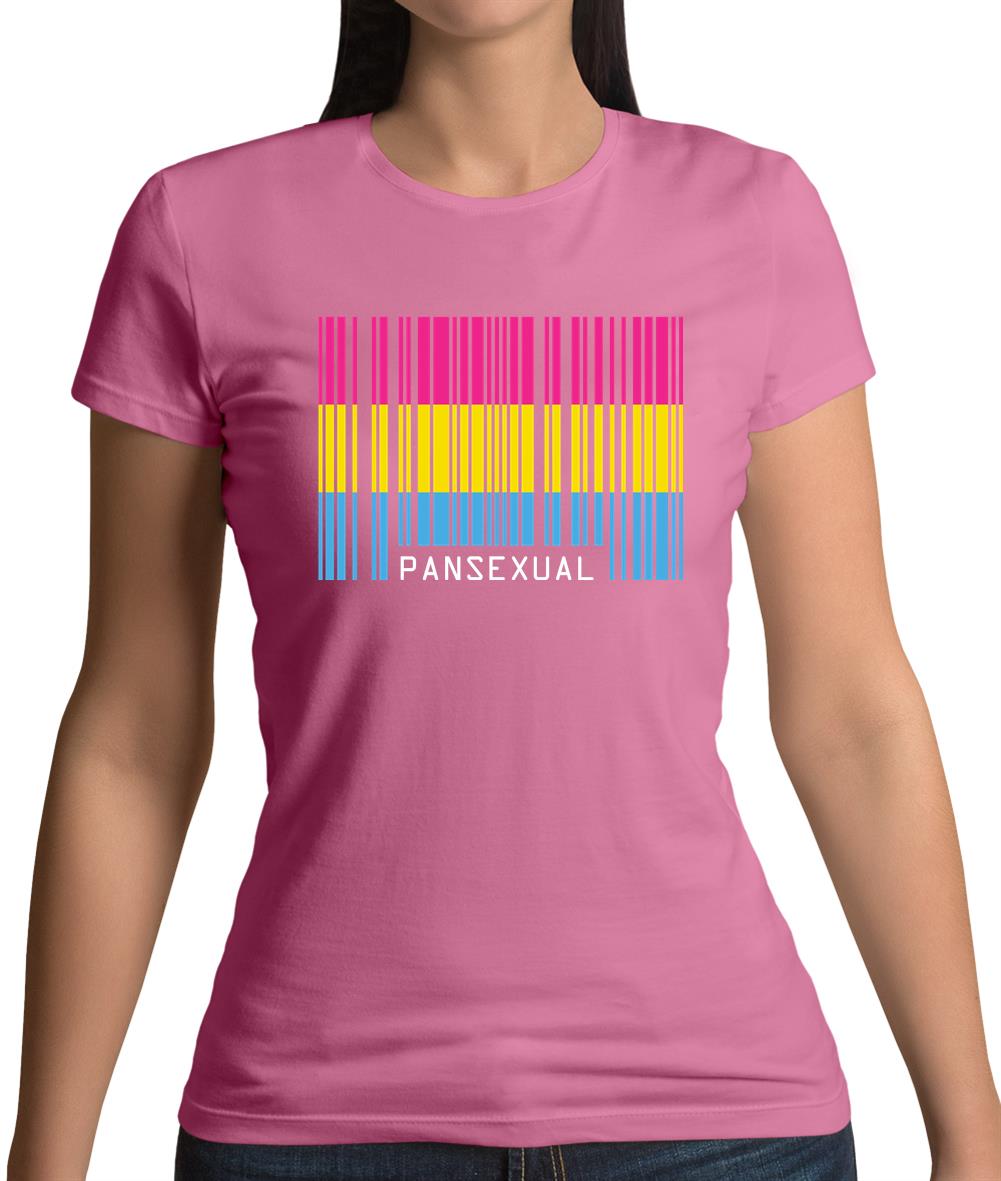 Lgbt Barcode Flags Pan Sexual Womens T-Shirt Lgbt Barcode Flags Pan Sexual Womens T-Shirt