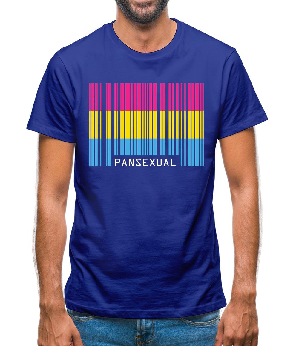 Lgbt Barcode Flags Pan Sexual Mens T-Shirt Lgbt Barcode Flags Pan Sexual Mens T-Shirt