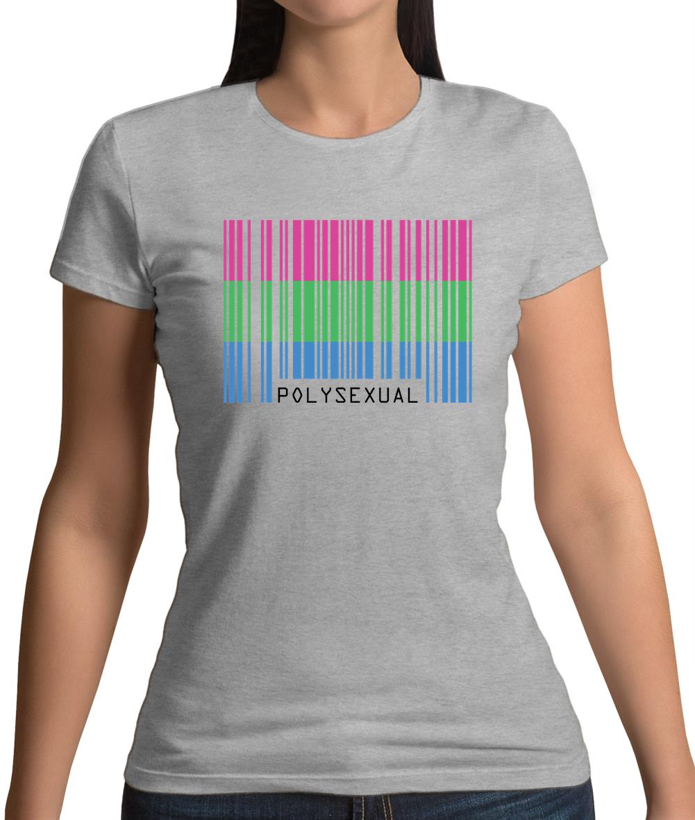 Lgbt Barcode Flags Polysexual Womens T-Shirt Lgbt Barcode Flags Polysexual Womens T-Shirt