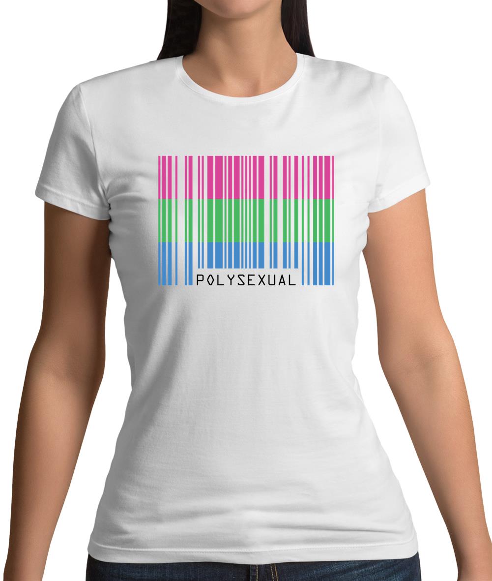 Lgbt Barcode Flags Polysexual Womens T-Shirt Lgbt Barcode Flags Polysexual Womens T-Shirt