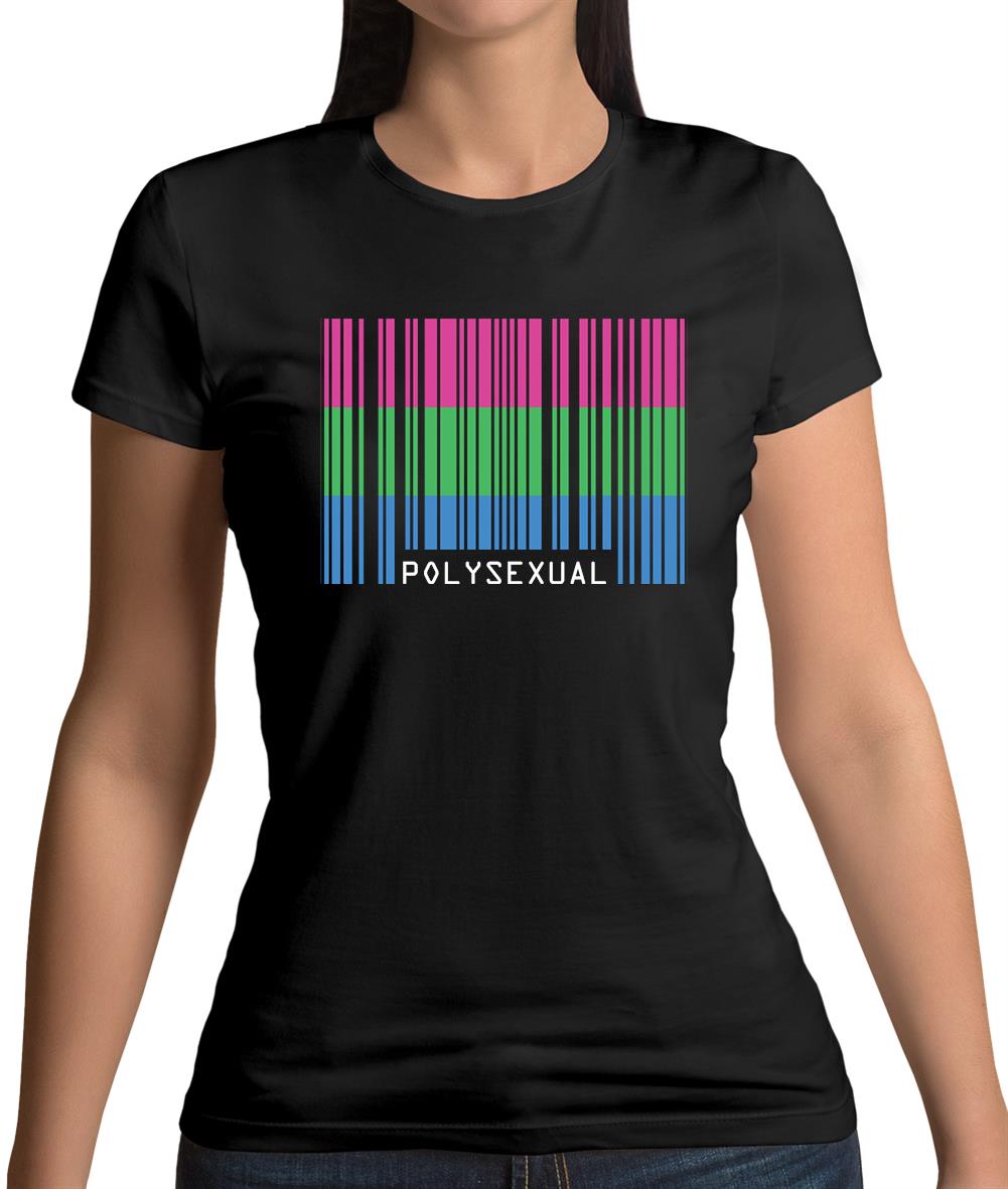 Lgbt Barcode Flags Polysexual Womens T-Shirt Lgbt Barcode Flags Polysexual Womens T-Shirt