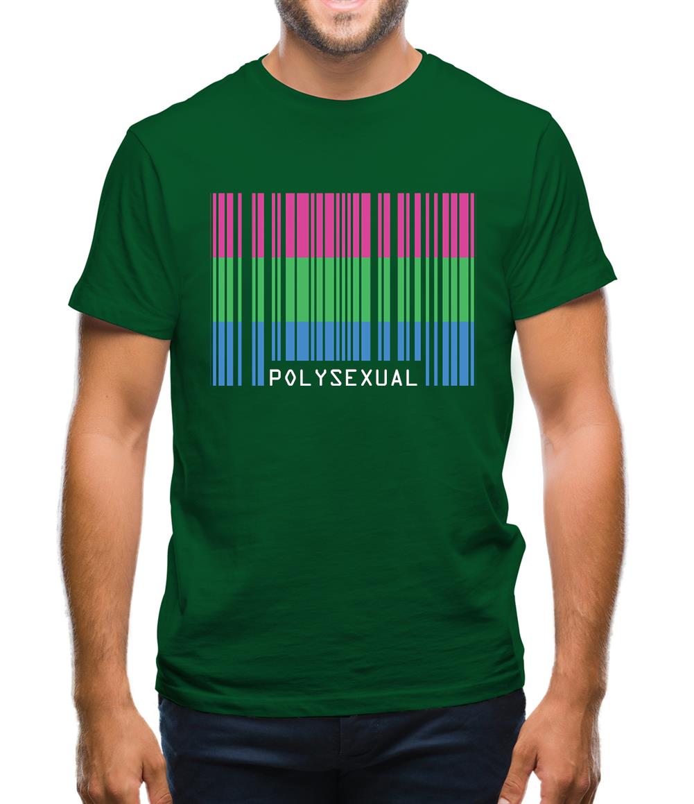 Lgbt Barcode Flags Polysexual Mens T-Shirt Lgbt Barcode Flags Polysexual Mens T-Shirt