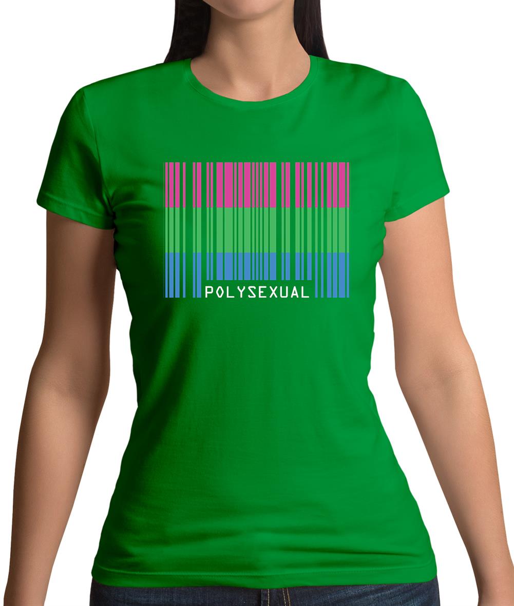 Lgbt Barcode Flags Polysexual Womens T-Shirt Lgbt Barcode Flags Polysexual Womens T-Shirt