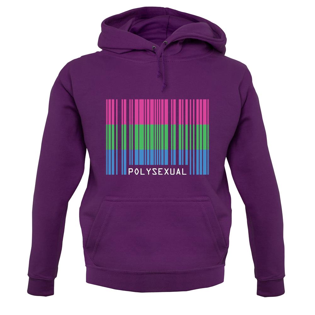 Lgbt Barcode Flags Polysexual unisex hoodie Lgbt Barcode Flags Polysexual unisex hoodie