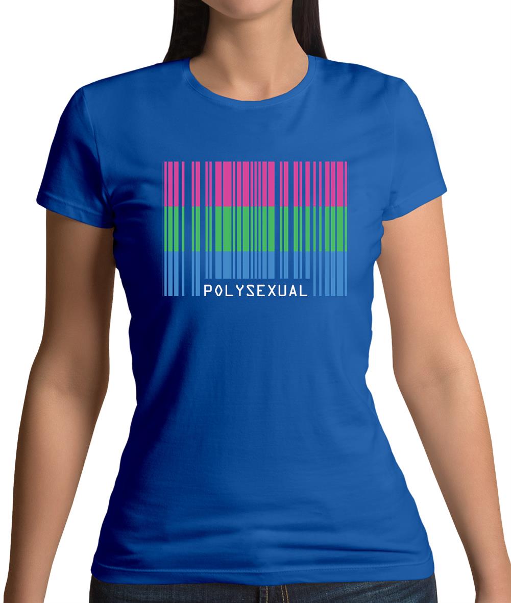 Lgbt Barcode Flags Polysexual Womens T-Shirt Lgbt Barcode Flags Polysexual Womens T-Shirt
