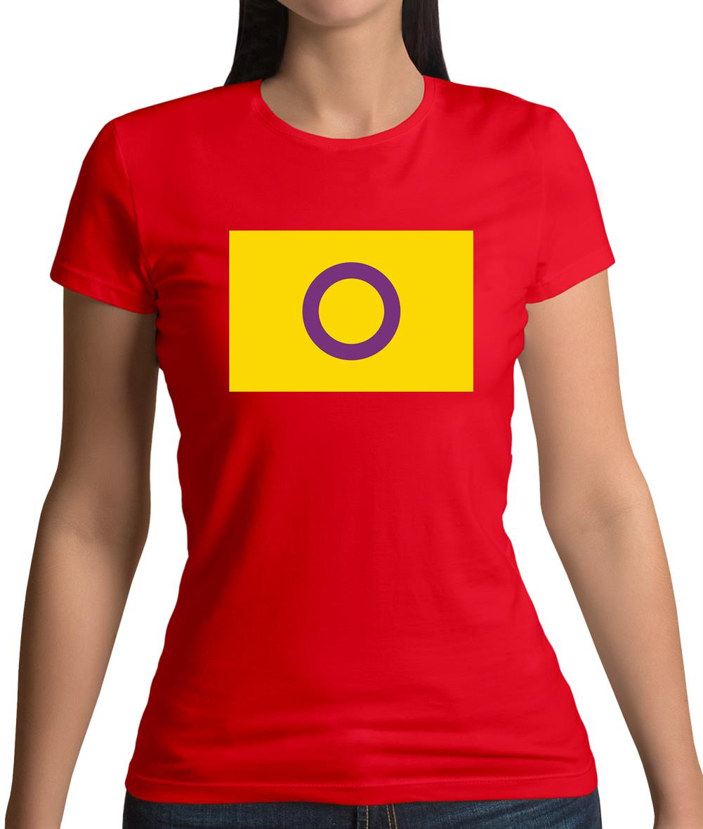 Lgbt Flags Intersex Womens T-Shirt Lgbt Flags Intersex Womens T-Shirt