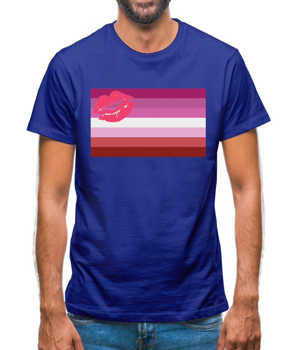 Lgbt Flags Lipstick Lesbian Mens T-Shirt Lgbt Flags Lipstick Lesbian Mens T-Shirt