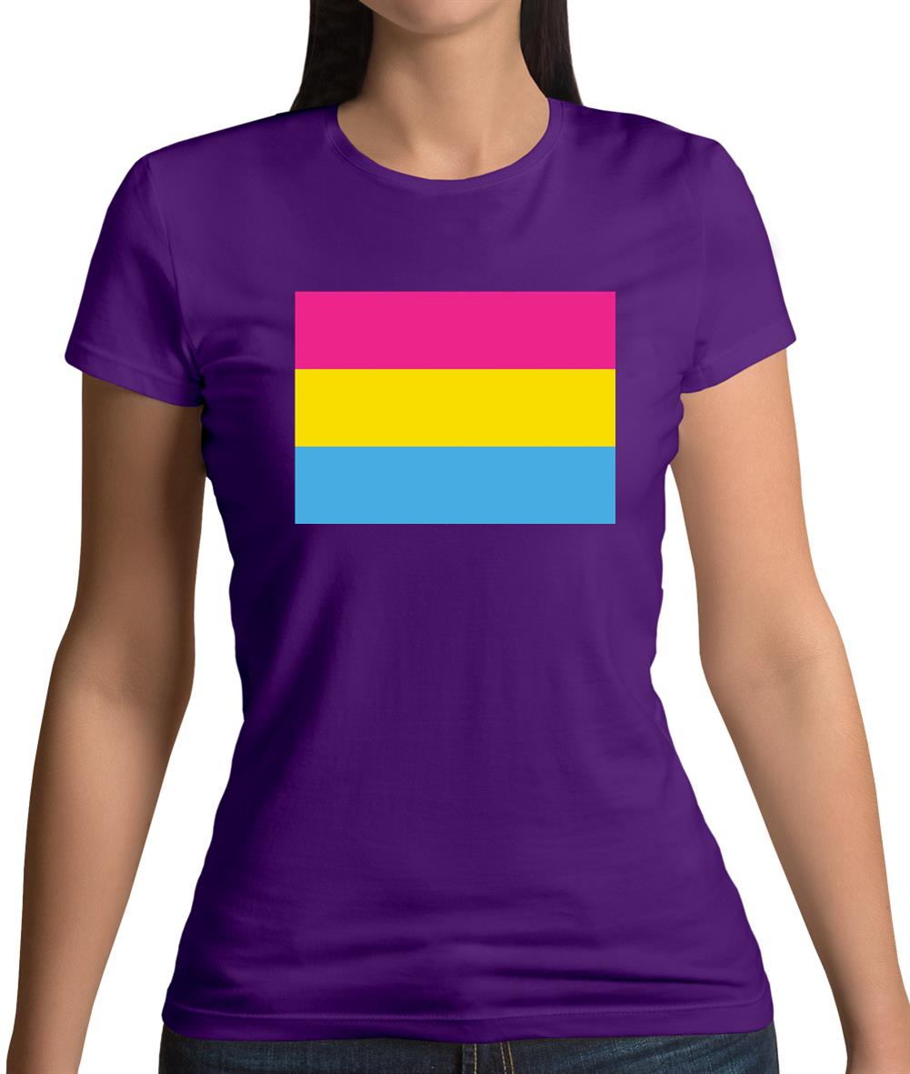 Lgbt Flags Pan Sexual Womens T-Shirt Lgbt Flags Pan Sexual Womens T-Shirt