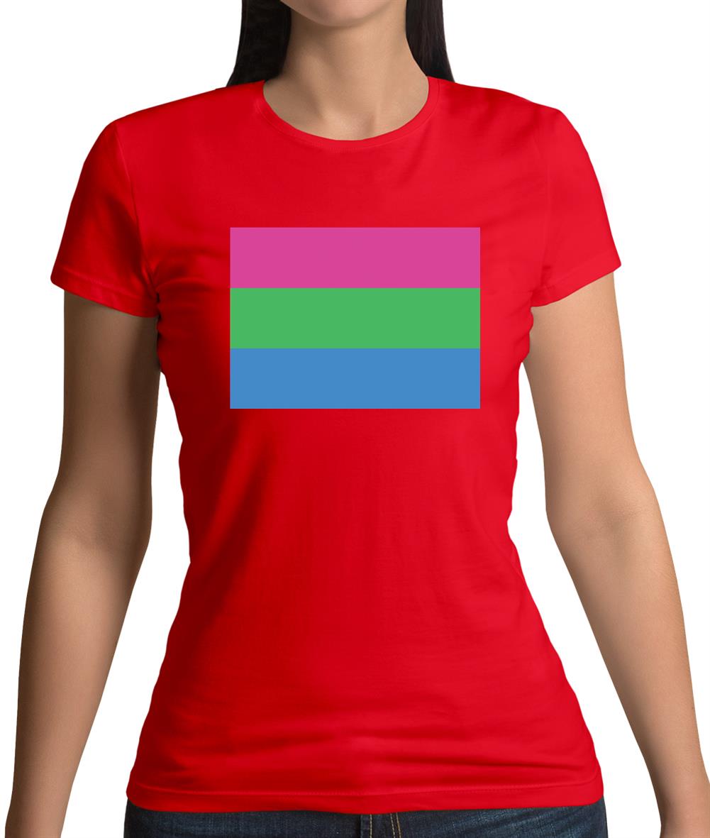 Lgbt Flags Polysexual Womens T-Shirt Lgbt Flags Polysexual Womens T-Shirt