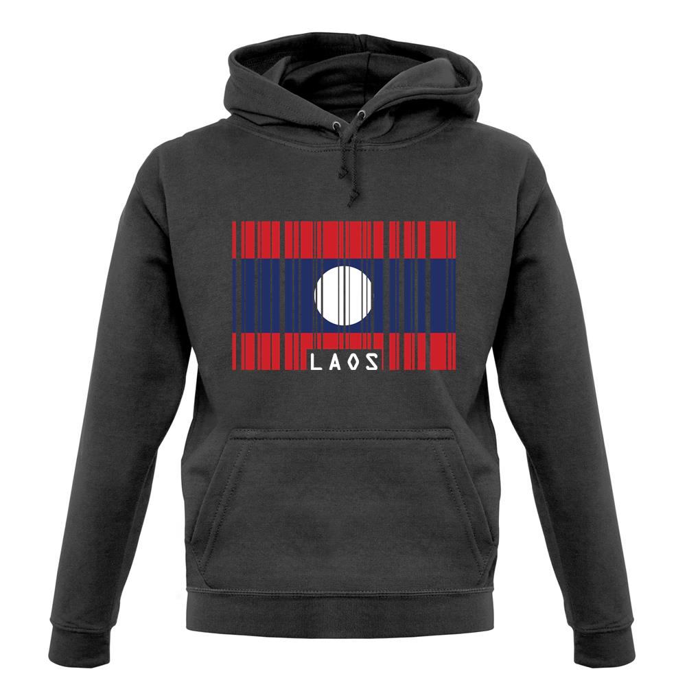 Laos Barcode Style Flag unisex hoodie Laos Barcode Style Flag unisex hoodie
