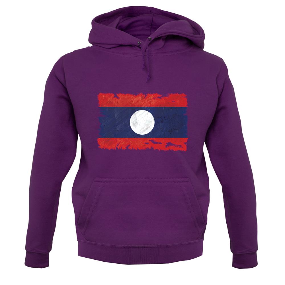 Laos Grunge Style Flag unisex hoodie Laos Grunge Style Flag unisex hoodie