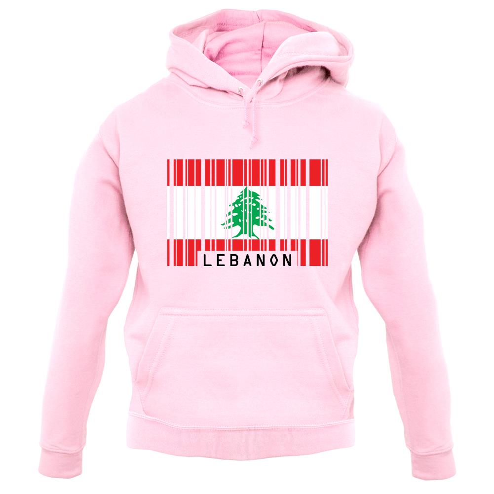 Lebanon Barcode Style Flag unisex hoodie Lebanon Barcode Style Flag unisex hoodie