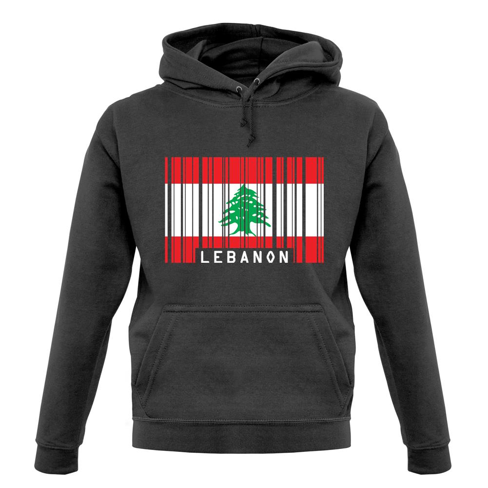 Lebanon Barcode Style Flag unisex hoodie Lebanon Barcode Style Flag unisex hoodie