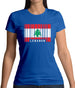 Lebanon Barcode Style Flag Womens T-Shirt Lebanon Barcode Style Flag Womens T-Shirt