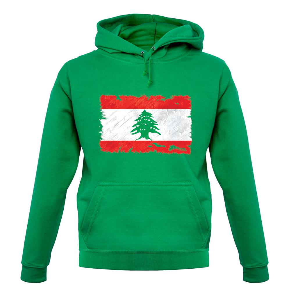Lebanon Grunge Style Flag unisex hoodie Lebanon Grunge Style Flag unisex hoodie