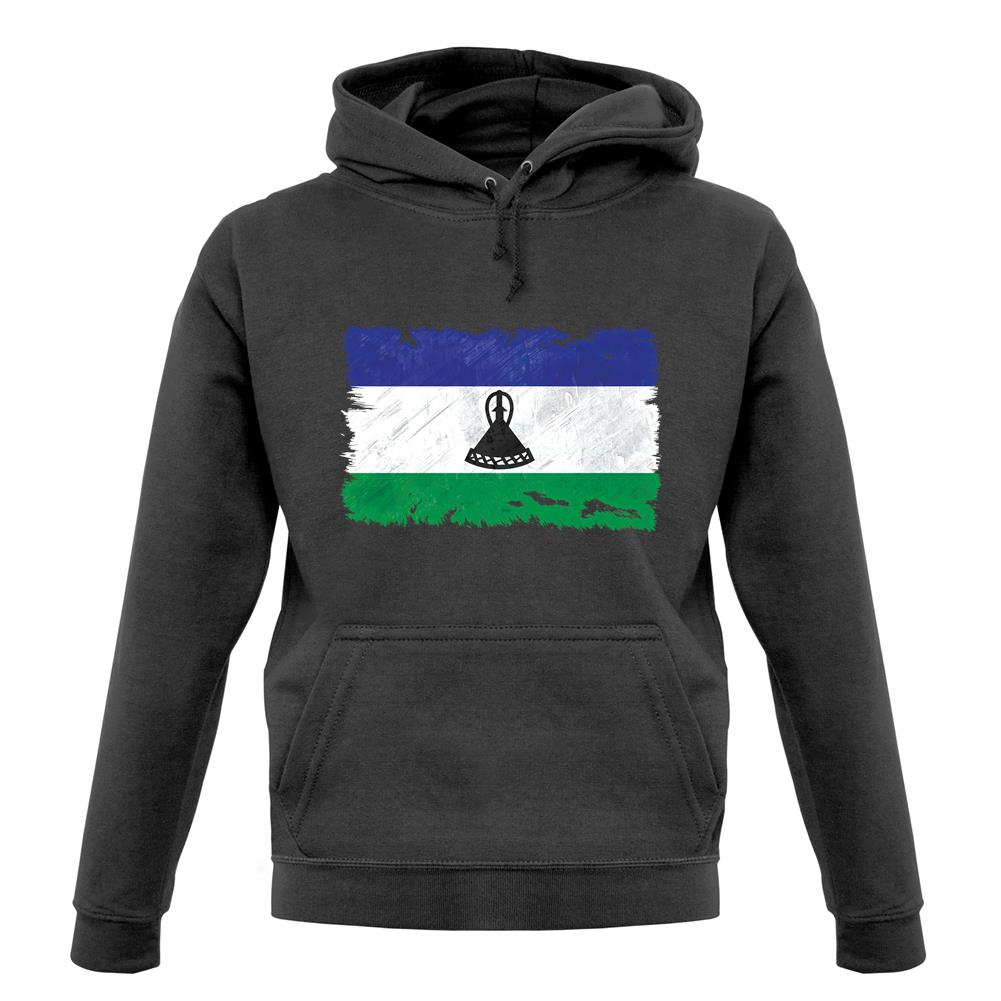 Lesotho Grunge Style Flag unisex hoodie Lesotho Grunge Style Flag unisex hoodie