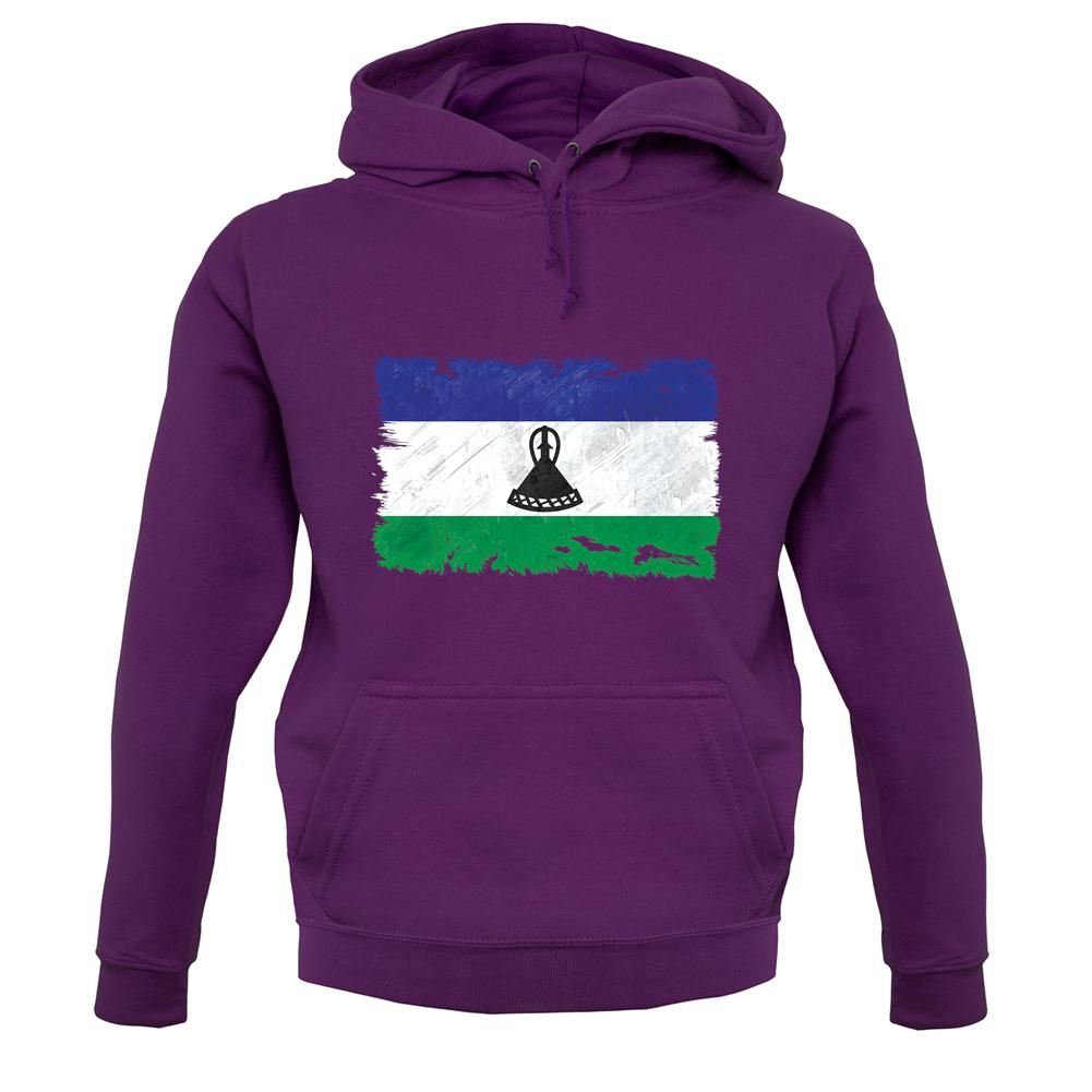 Lesotho Grunge Style Flag unisex hoodie Lesotho Grunge Style Flag unisex hoodie