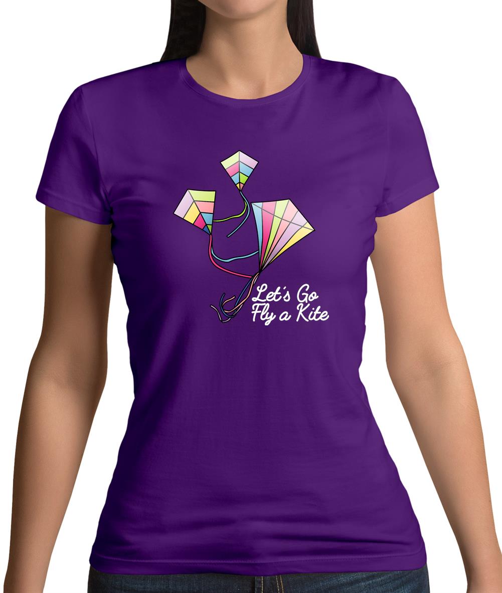 Let’s Go Fly A Kite Womens T-Shirt Let’s Go Fly A Kite Womens T-Shirt