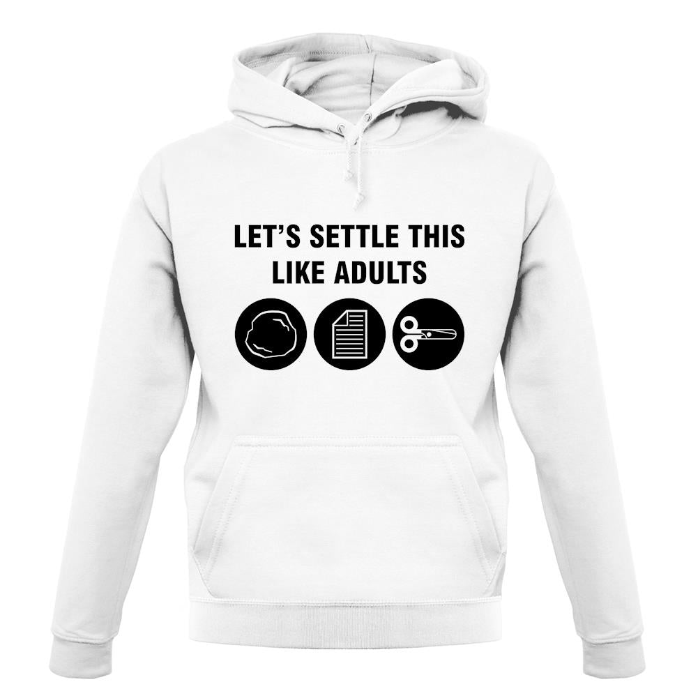 Settle This Like Adults Rock Paper Scissors unisex hoodie Settle This Like Adults Rock Paper Scissors unisex hoodie