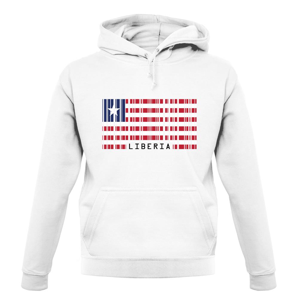 Liberia Barcode Style Flag unisex hoodie Liberia Barcode Style Flag unisex hoodie