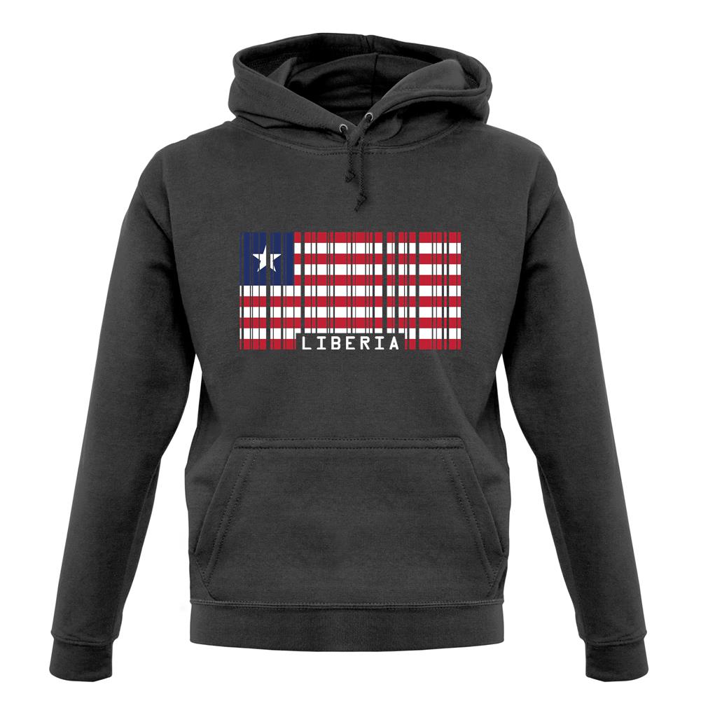 Liberia Barcode Style Flag unisex hoodie Liberia Barcode Style Flag unisex hoodie