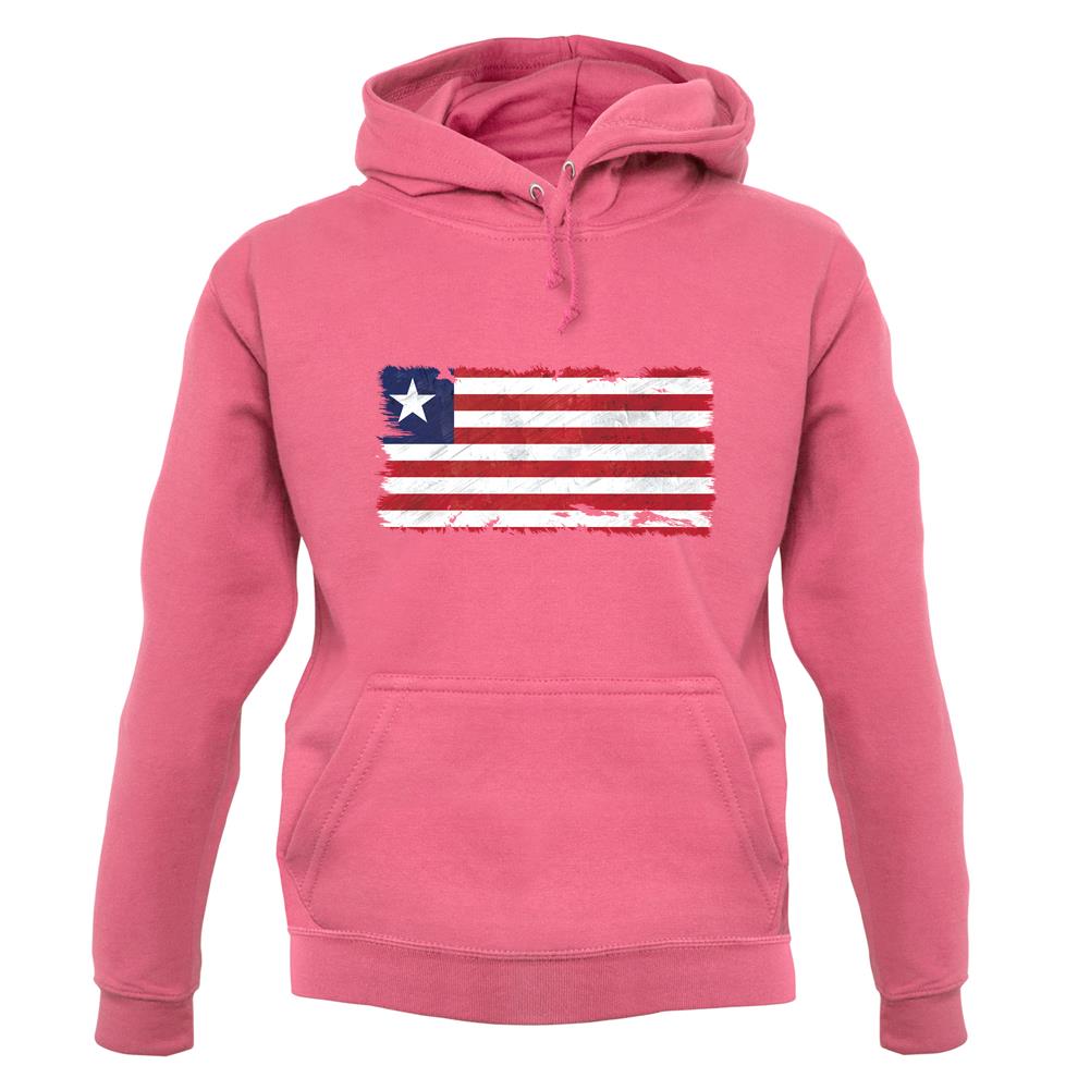 Liberia Grunge Style Flag unisex hoodie Liberia Grunge Style Flag unisex hoodie