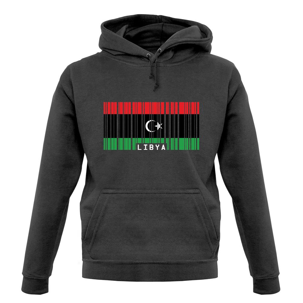 Libya Barcode Style Flag unisex hoodie Libya Barcode Style Flag unisex hoodie