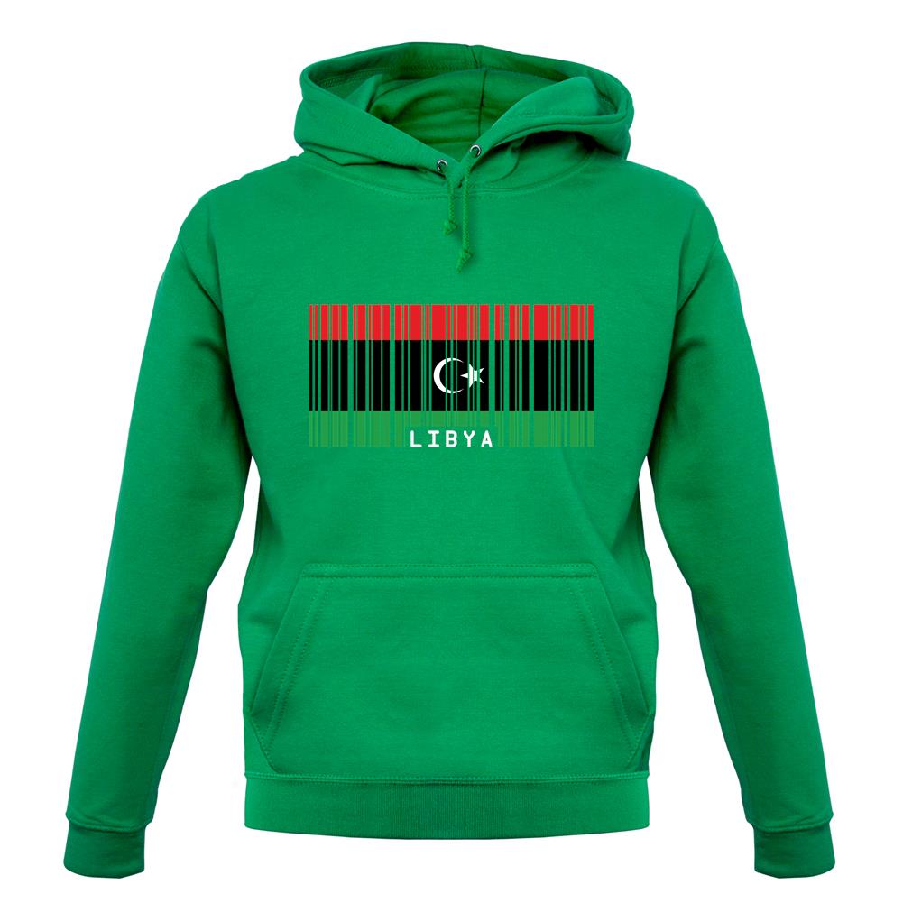 Libya Barcode Style Flag unisex hoodie Libya Barcode Style Flag unisex hoodie