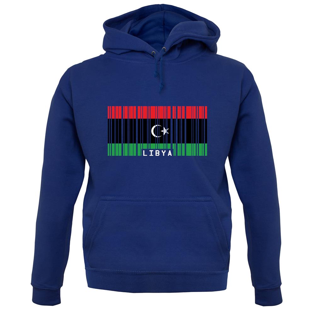 Libya Barcode Style Flag unisex hoodie Libya Barcode Style Flag unisex hoodie