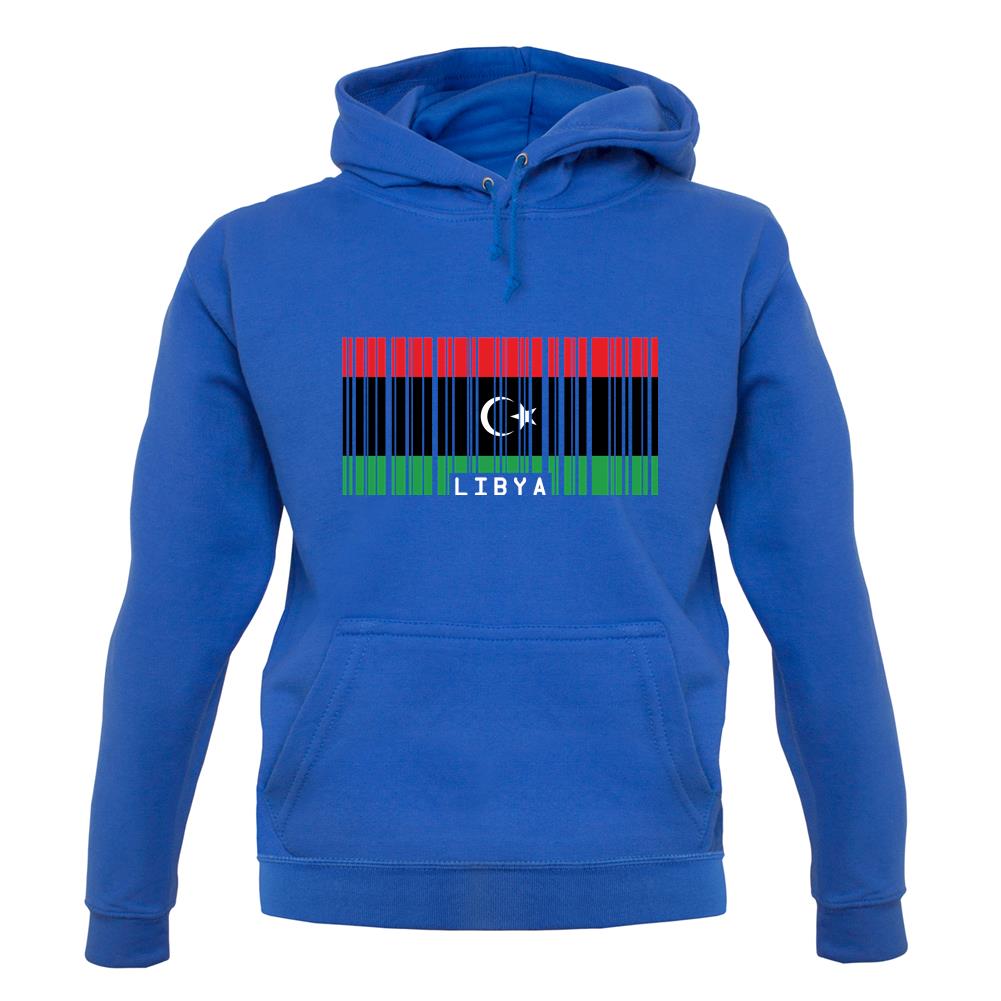 Libya Barcode Style Flag unisex hoodie Libya Barcode Style Flag unisex hoodie