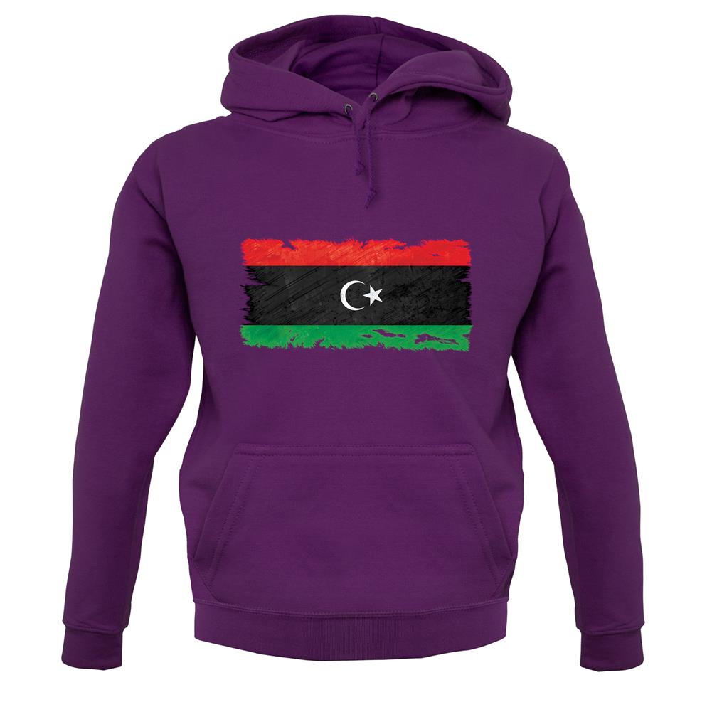 Libya Grunge Style Flag unisex hoodie Libya Grunge Style Flag unisex hoodie