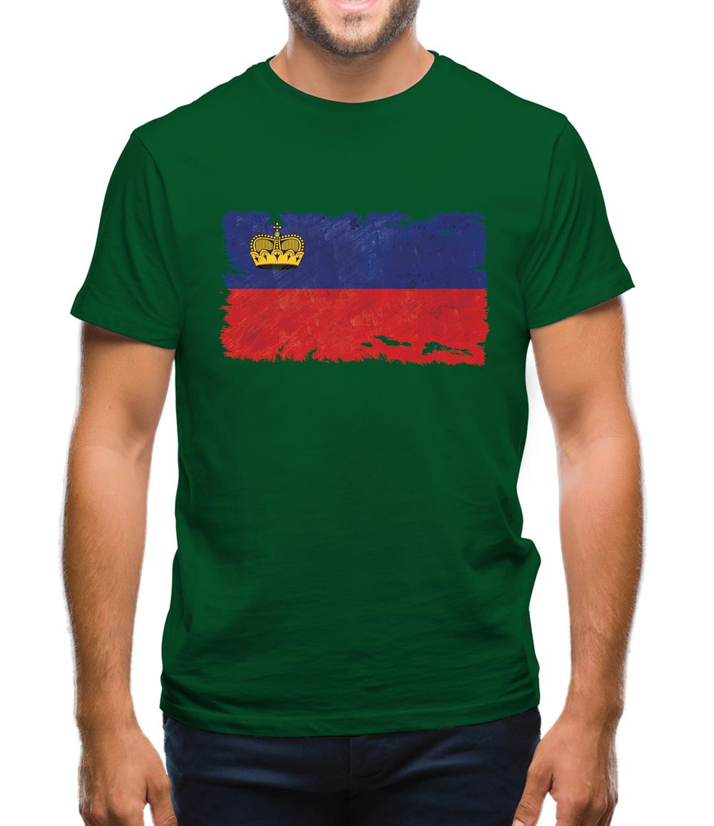Liechtenstein Grunge Style Flag Mens T-Shirt Liechtenstein Grunge Style Flag Mens T-Shirt