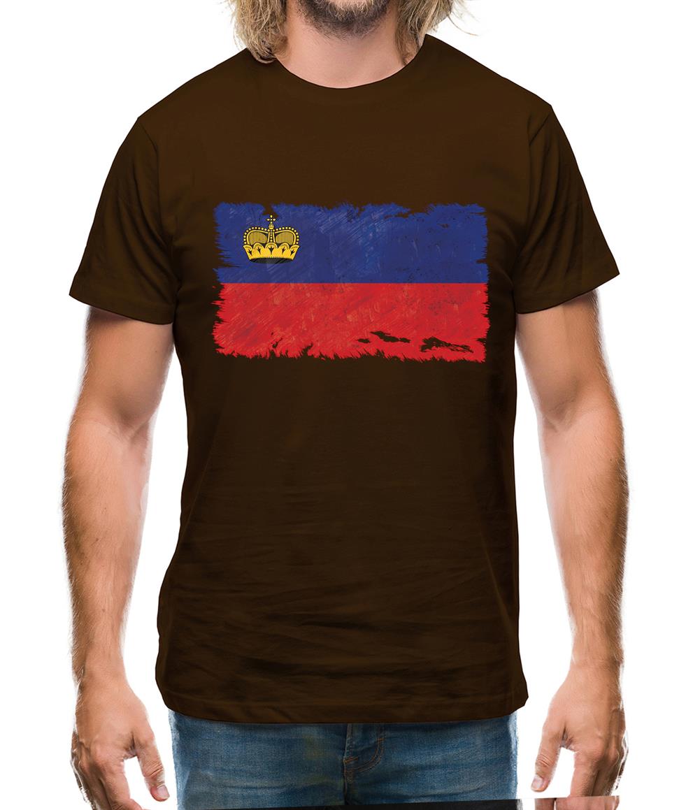 Liechtenstein Grunge Style Flag Mens T-Shirt Liechtenstein Grunge Style Flag Mens T-Shirt
