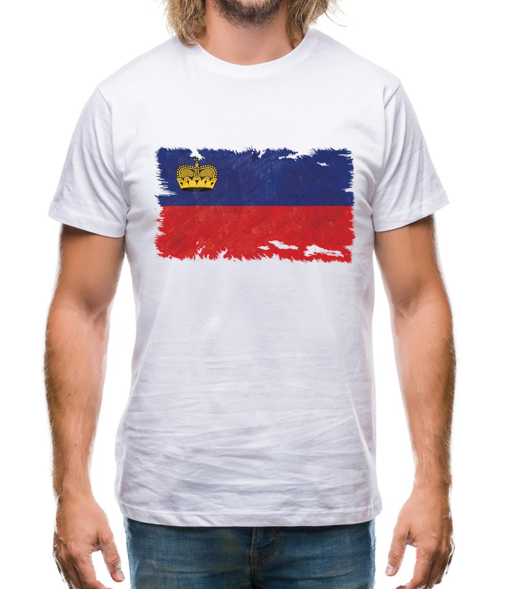Liechtenstein Grunge Style Flag Mens T-Shirt Liechtenstein Grunge Style Flag Mens T-Shirt