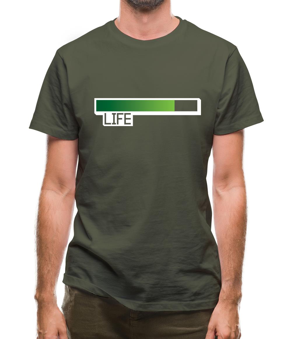 Life Bar Video Games Mens T-Shirt Life Bar Video Games Mens T-Shirt