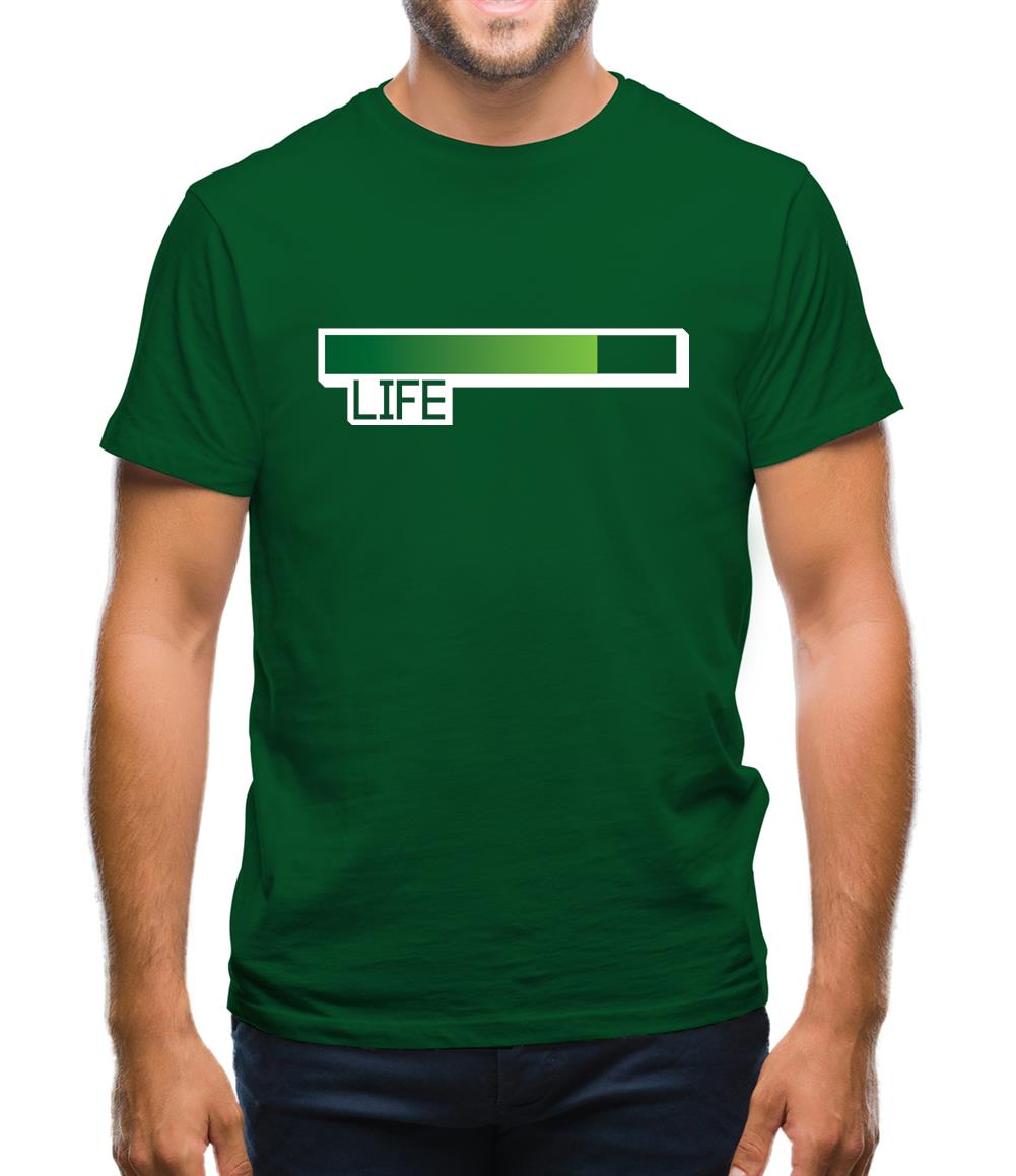 Life Bar Video Games Mens T-Shirt Life Bar Video Games Mens T-Shirt