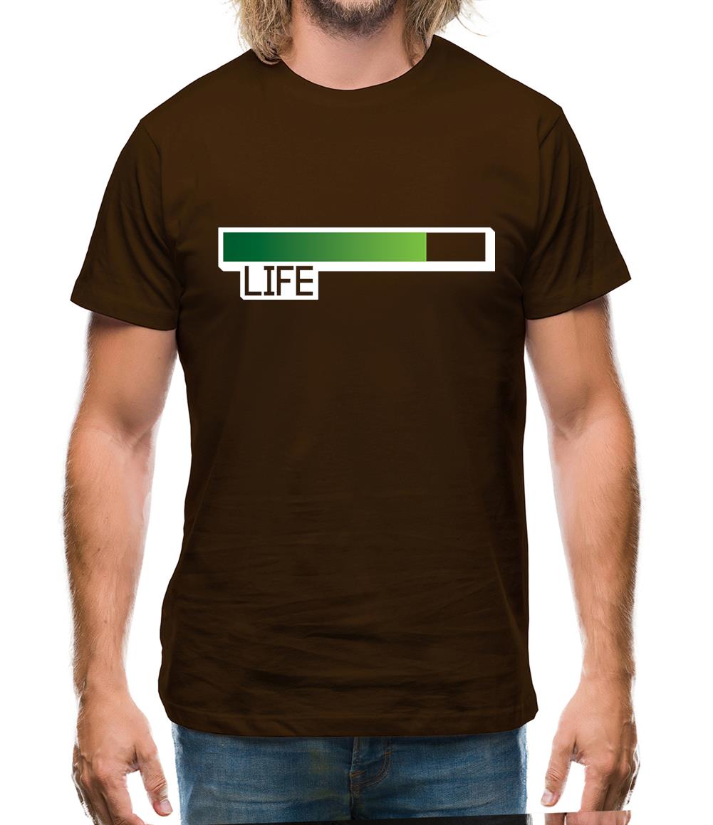 Life Bar Video Games Mens T-Shirt Life Bar Video Games Mens T-Shirt
